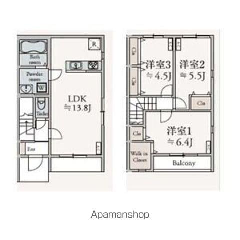 VERDE(3LDK/1階)の間取り写真