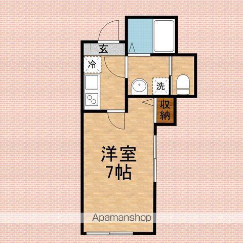 BEST STAGE藤間(1K/1階)の間取り写真