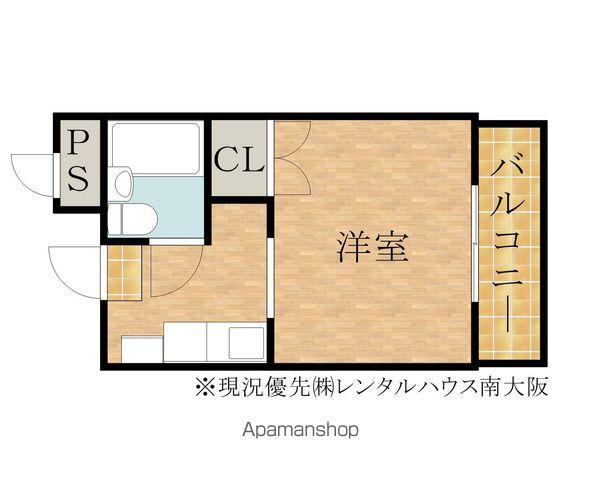 グランド藤井(1K/1階)の間取り写真