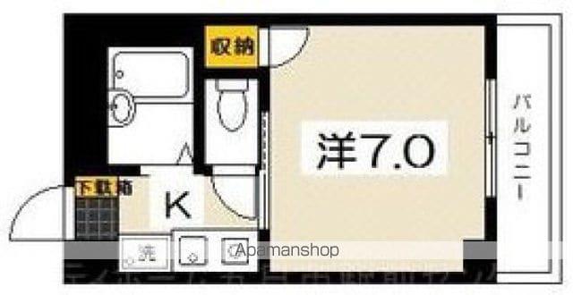 SIMPLE LIFE 茜(1K/5階)の間取り写真