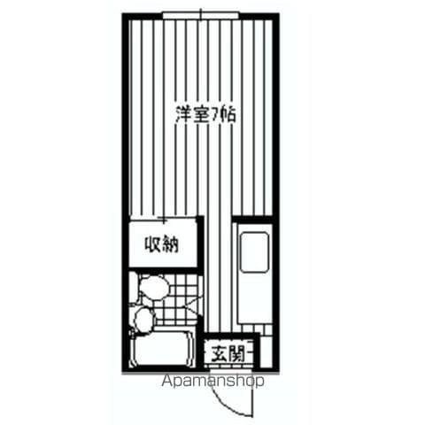 町屋パークサイド居串(1K/1階)の間取り写真