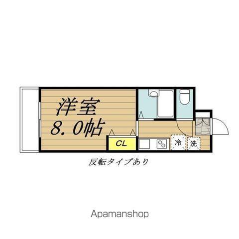 ピュアパレス江戸川台(1K/1階)の間取り写真