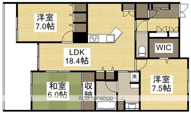 アルファステイツ幸町2(3LDK/6階)の間取り写真