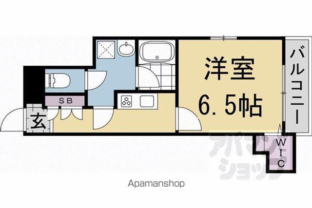 TD北白川(1K/2階)の間取り写真
