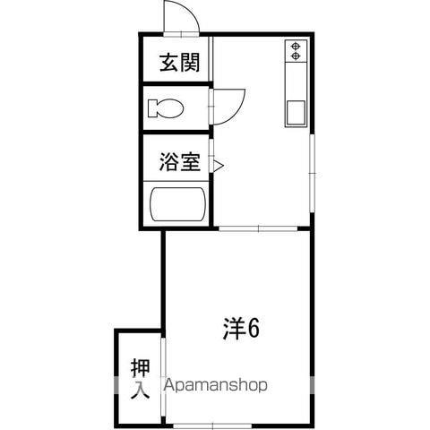 アゼリア20(1K/3階)の間取り写真