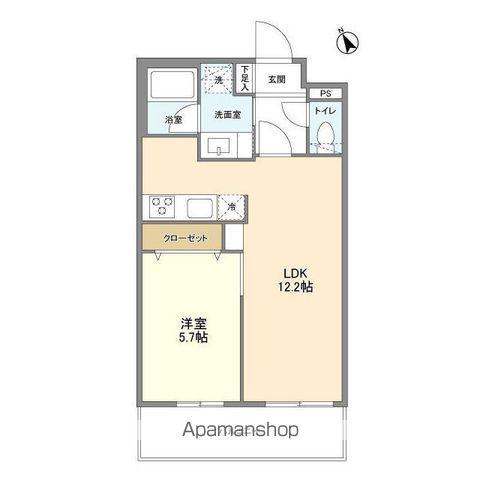 ACPレジデンス文京春日(1LDK/2階)の間取り写真