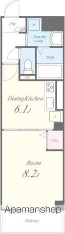 CONFORT NISHIHIRO(1DK/3階)の間取り写真