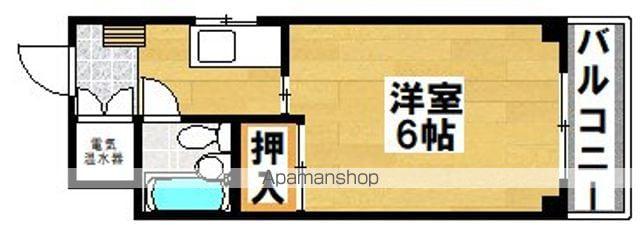 北野商事ビル(1K/3階)の間取り写真