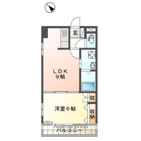 ローズ・フェアリーⅡ(1LDK/1階)の間取り写真