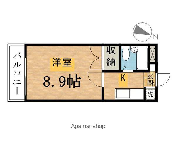 シルクロードハイツ(1K/1階)の間取り写真