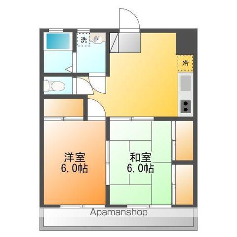 レジデンス平井(2DK/1階)の間取り写真