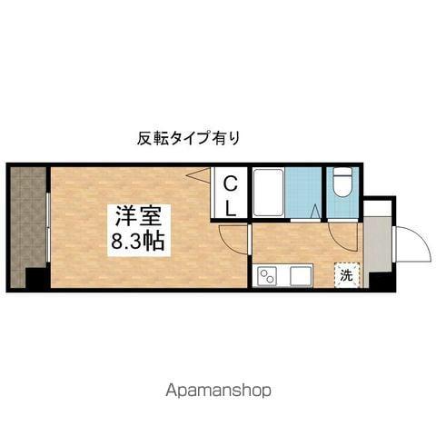 ソレイユ御器所(1K/4階)の間取り写真