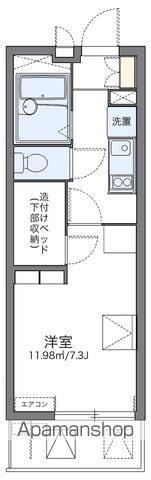 レオパレスルミュールⅢ(1K/2階)の間取り写真