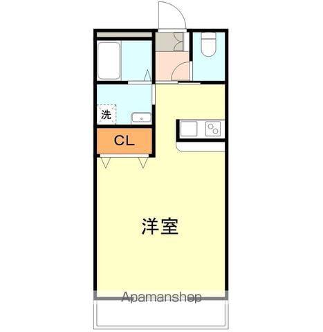 プレミール12番館(ワンルーム/2階)の間取り写真