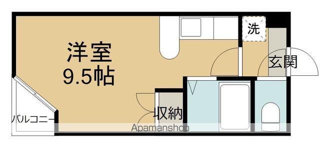 プランドビル八幡Ⅱ(ワンルーム/3階)の間取り写真