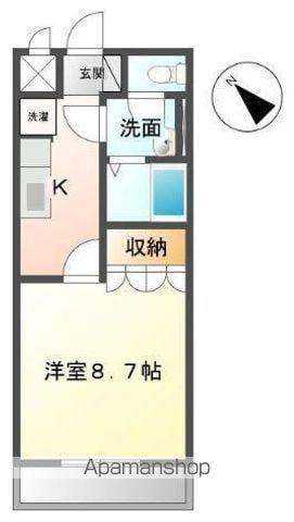 プリマヴェーラ(1K/1階)の間取り写真