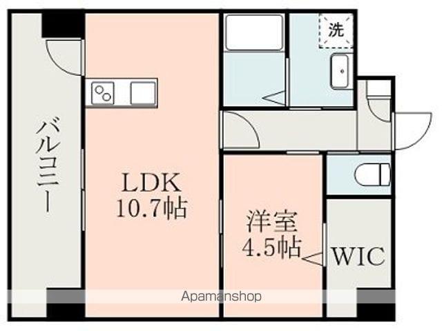 プレディアスタイル博多(1LDK/4階)の間取り写真