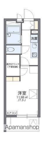 レオパレスグランデ(1K/1階)の間取り写真