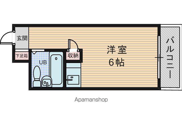フィノ八番館(ワンルーム/3階)の間取り写真