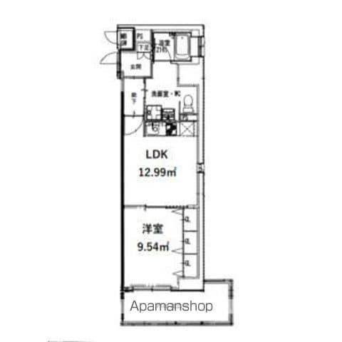RIDGE大曾根(1DK/10階)の間取り写真