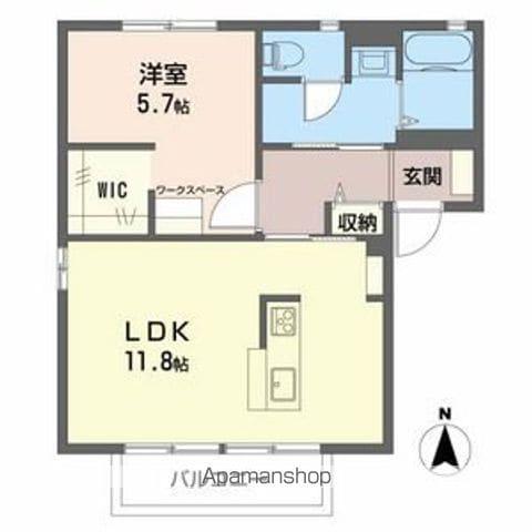 コスモスハイツABC(1LDK/1階)の間取り写真