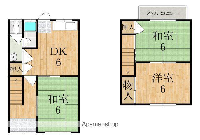 藤井住宅(3DK)の間取り写真