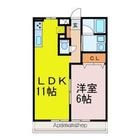 μS STYLE(1LDK/1階)の間取り写真