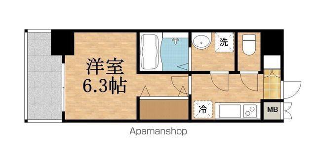 FIRST FIORE京橋ブレイニー(1K/4階)の間取り写真