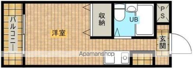 メゾン・ド・サンディーク(ワンルーム/1階)の間取り写真