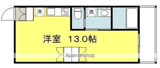 NAHE(ワンルーム/2階)の間取り写真