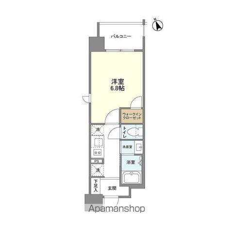 リビオメゾン西天満(1K/12階)の間取り写真