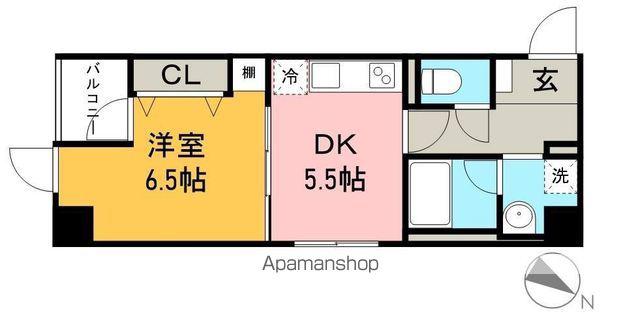 SEVEN SPUR -セブンシュプール-(1DK/2階)の間取り写真