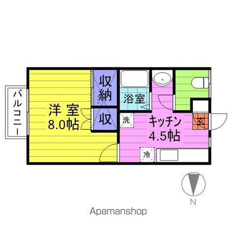アレグリア(1K/2階)の間取り写真