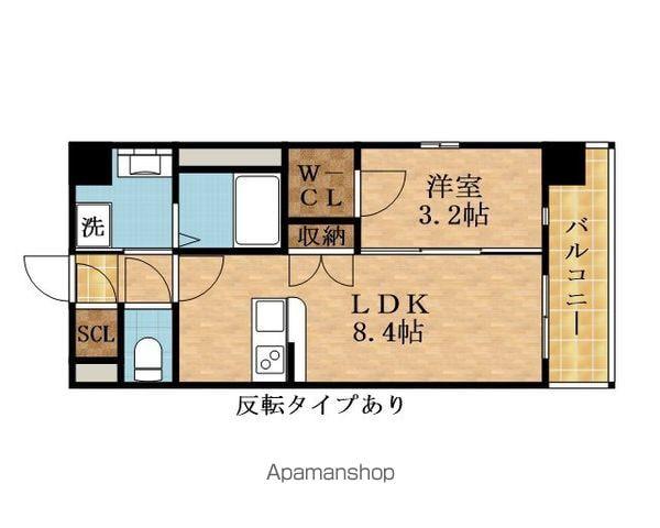 エスリードレジデンス都島ノース(1LDK/6階)の間取り写真