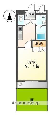 エルビス今里Ⅱ(1K/1階)の間取り写真