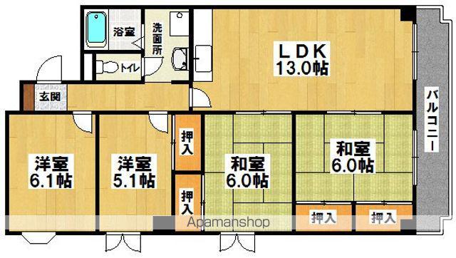 ライブリー高石(4LDK/5階)の間取り写真