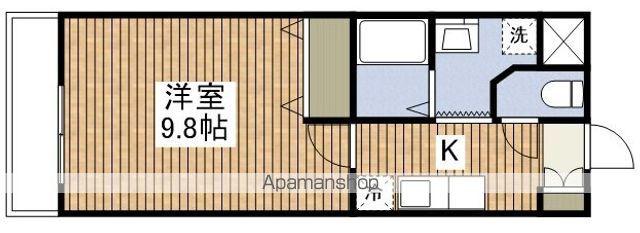 ヒーロー秋葉(1K/2階)の間取り写真