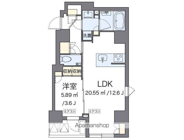 LOVIE銀座東(1LDK/7階)の間取り写真