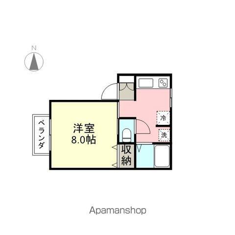 プロスペリティ(1K/1階)の間取り写真