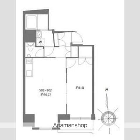 シティーウォーク練馬(1LDK/8階)の間取り写真