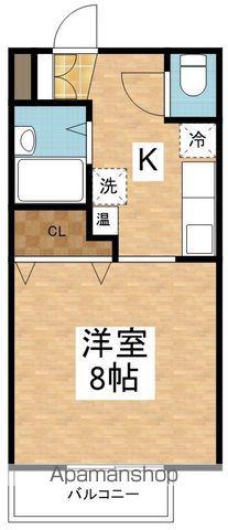 ラムール紫竹(ワンルーム/2階)の間取り写真