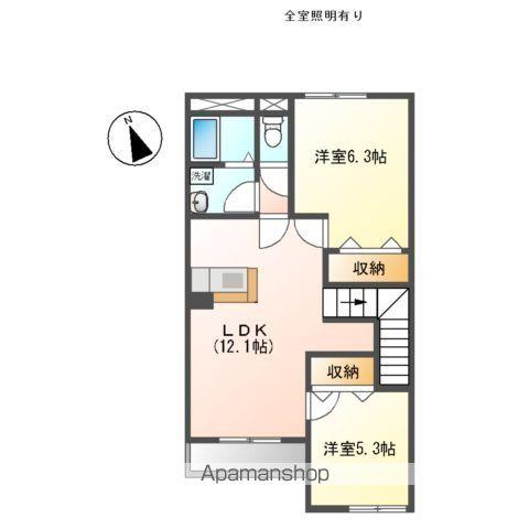 プロニティハウス(2LDK/2階)の間取り写真