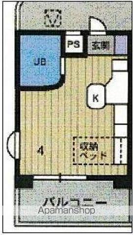 ラ・パルフェ・ド・コロン(ワンルーム/3階)の間取り写真