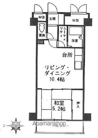 クリオ行啓通参番館(1LDK/5階)の間取り写真