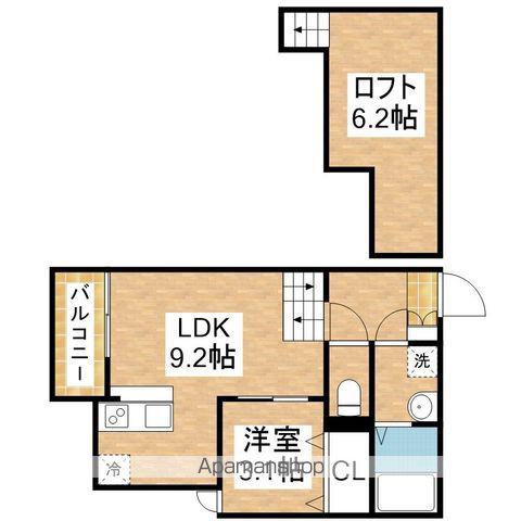 FAMILY STAGE 川名2(1LDK/2階)の間取り写真