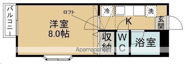 アクセスコート壱番館(1K/2階)の間取り写真