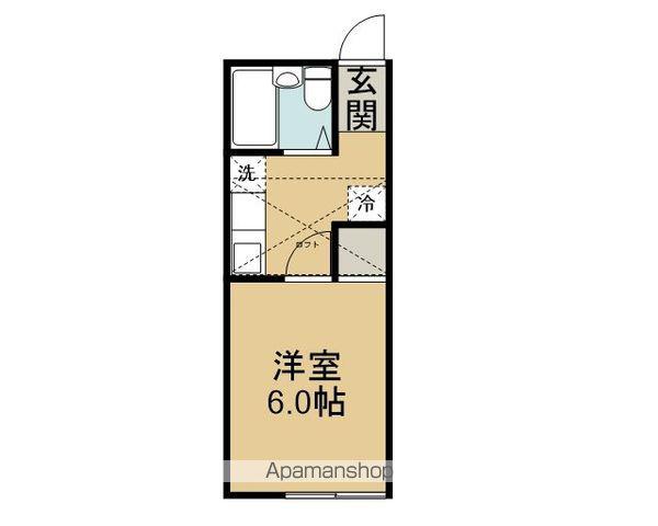 ベーシス21(1K/2階)の間取り写真