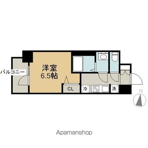 メイクス矢場町Ⅱ(1K/7階)の間取り写真