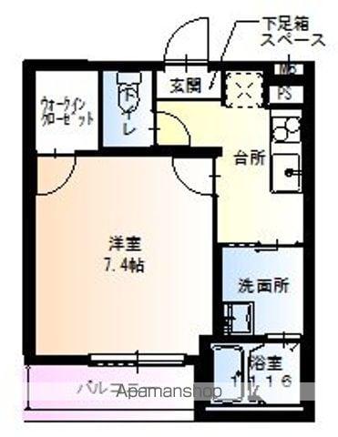 フジパレス杉本町駅西Ⅲ番館(1K/2階)の間取り写真