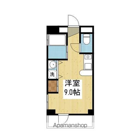 Kプラグレス(ワンルーム/3階)の間取り写真